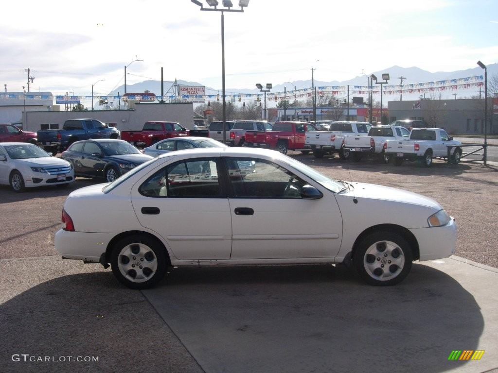 2003 Sentra GXE - Cloud White / Stone Gray photo #6
