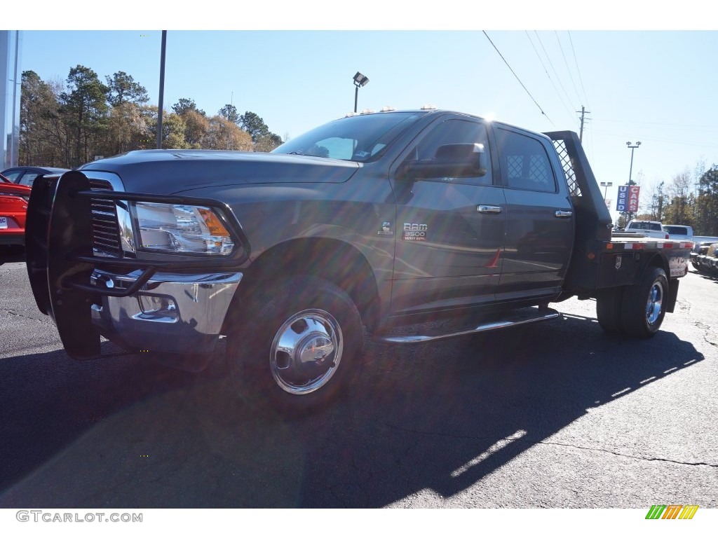 2012 Ram 3500 HD Big Horn Crew Cab 4x4 - Mineral Gray Pearl / Dark Slate/Medium Graystone photo #3