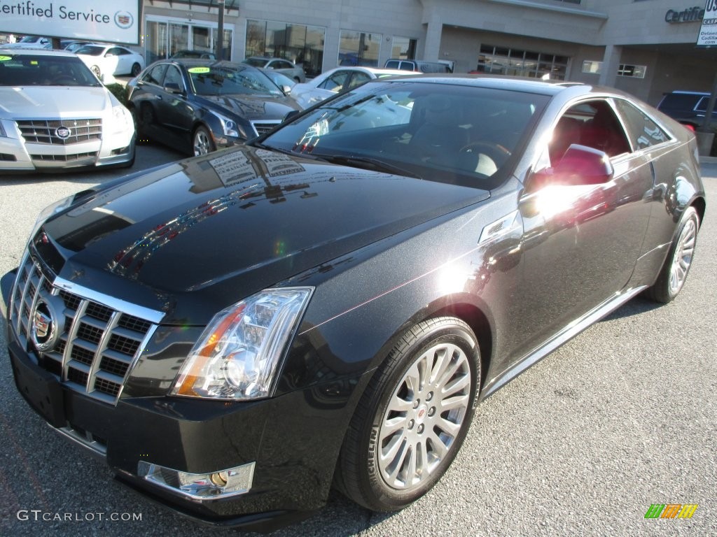 2012 CTS 4 AWD Coupe - Black Diamond Tricoat / Ebony/Ebony photo #2