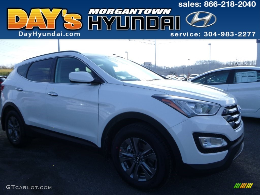 2016 Santa Fe Sport AWD - Frost White Pearl / Gray photo #1