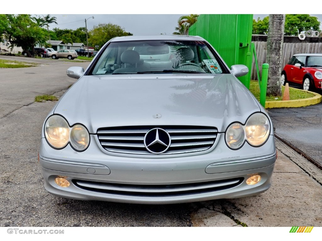 2005 CLK 320 Coupe - Brilliant Silver Metallic / Ash photo #2