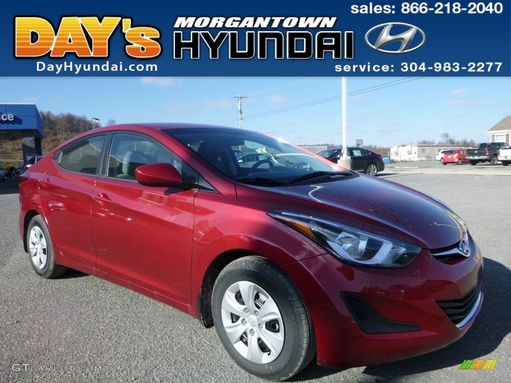 2016 Elantra SE - Red / Gray photo #1