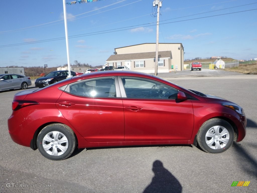 2016 Elantra SE - Red / Gray photo #3