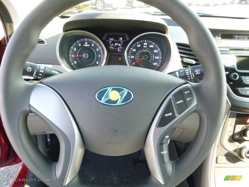 2016 Elantra SE - Red / Gray photo #16