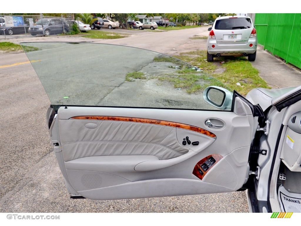 2005 CLK 320 Coupe - Brilliant Silver Metallic / Ash photo #35