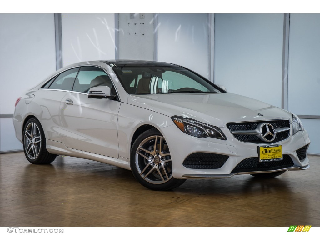 2016 E 400 Coupe - Polar White / Natural Beige/Black photo #12