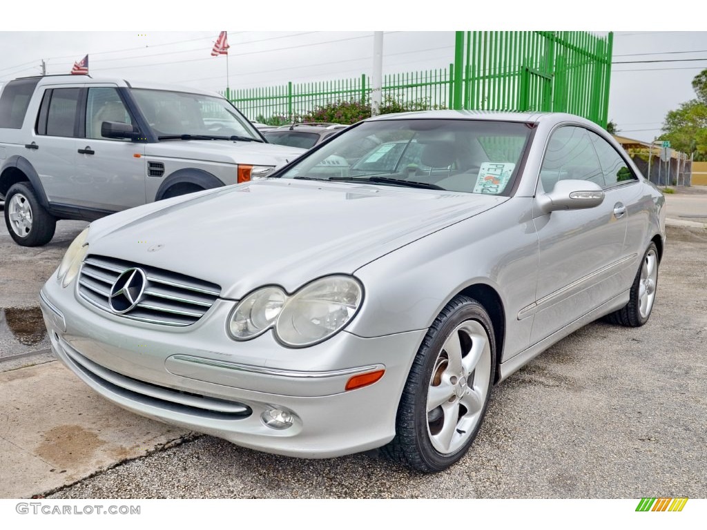 2005 CLK 320 Coupe - Brilliant Silver Metallic / Ash photo #53