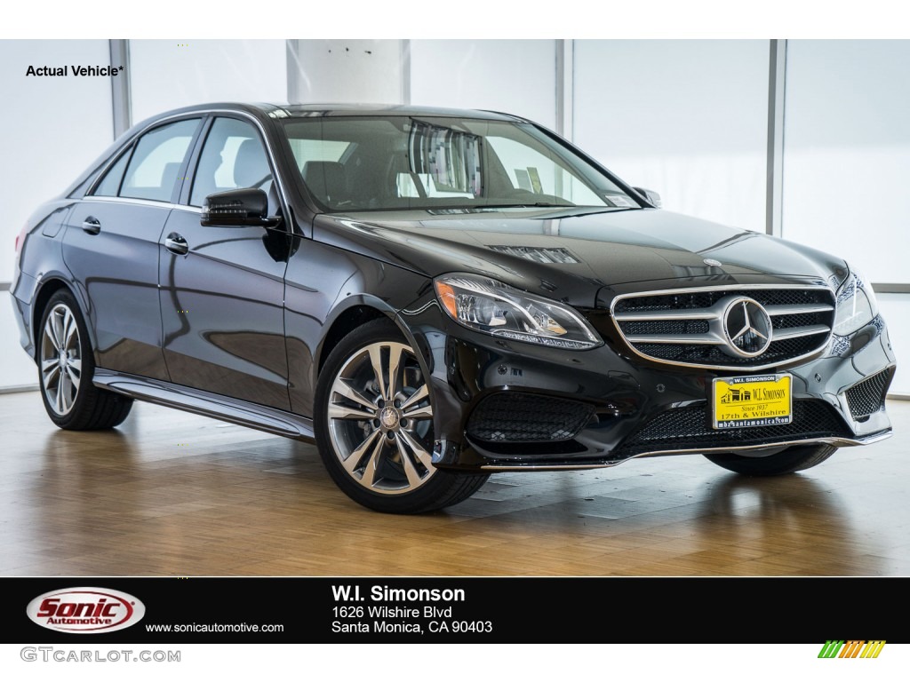 2016 E 350 Sedan - Black / Black photo #1