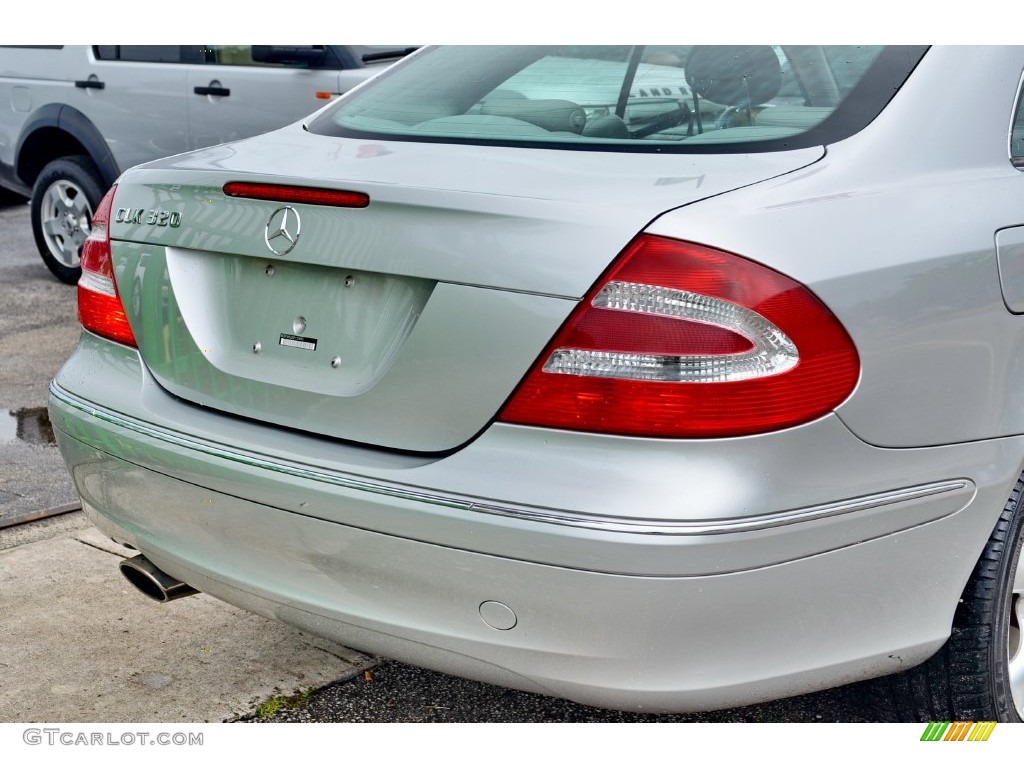 2005 CLK 320 Coupe - Brilliant Silver Metallic / Ash photo #70