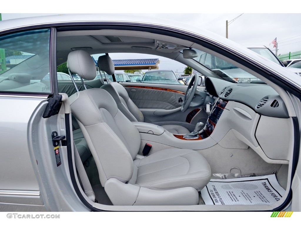 2005 CLK 320 Coupe - Brilliant Silver Metallic / Ash photo #82