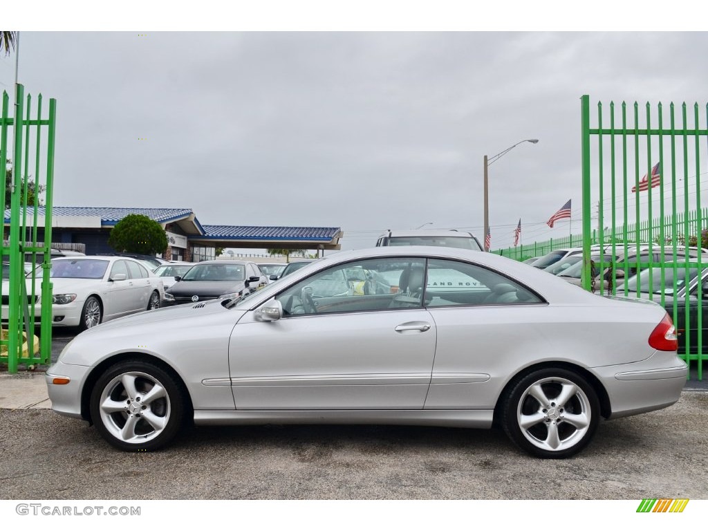 2005 CLK 320 Coupe - Brilliant Silver Metallic / Ash photo #113