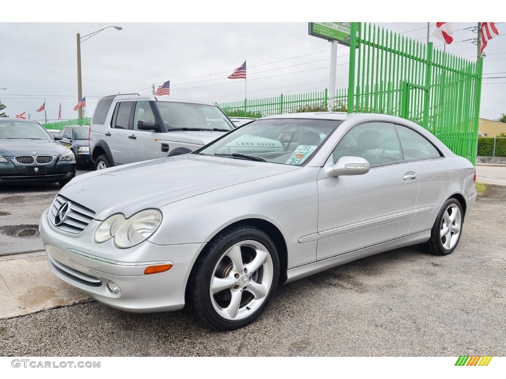 2005 CLK 320 Coupe - Brilliant Silver Metallic / Ash photo #114