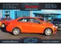 2012 Inferno Orange Metallic Chevrolet Sonic LT Sedan  photo #1
