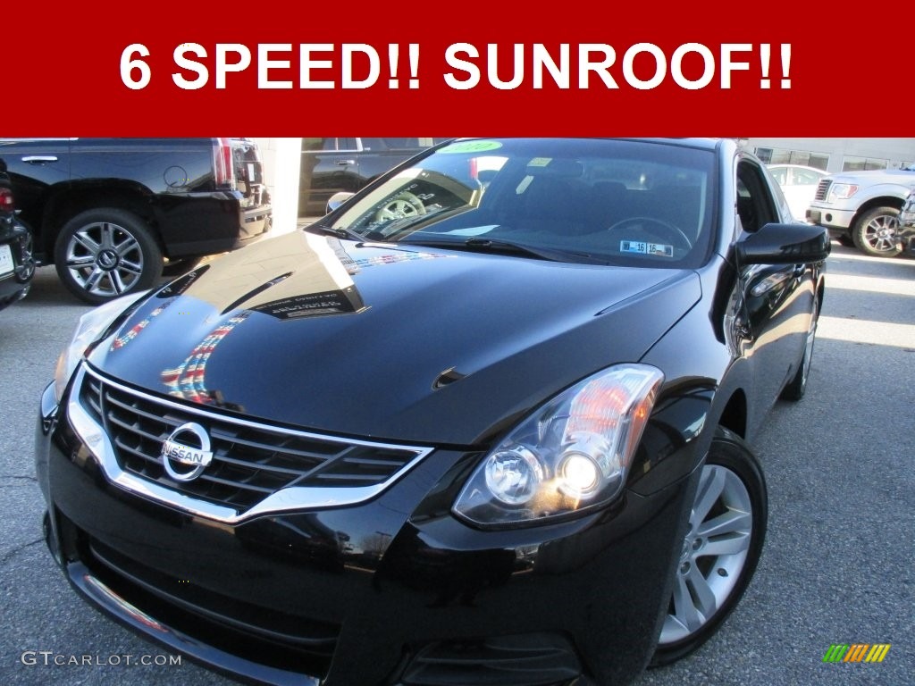 2010 Altima 2.5 S Coupe - Crimson Black / Charcoal photo #1