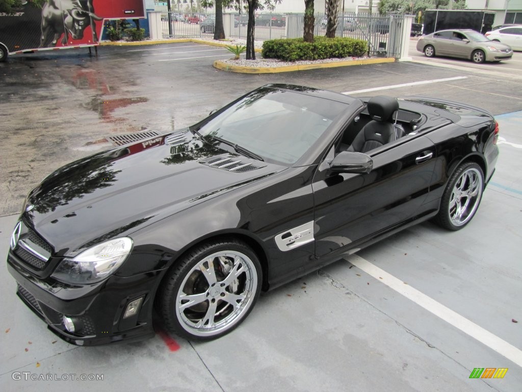 Black 2012 Mercedes-Benz SL 63 AMG Roadster Exterior Photo #109200469