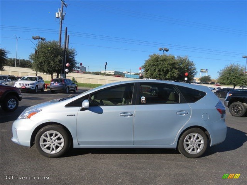 2014 Prius v Two - Clear Sky Metallic / Bisque photo #5