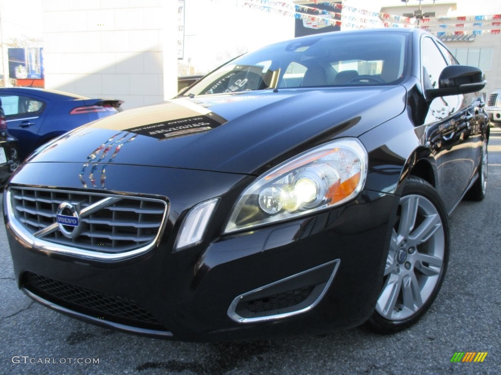 2011 S60 T6 AWD - Black / Soft Beige/Off Black photo #2