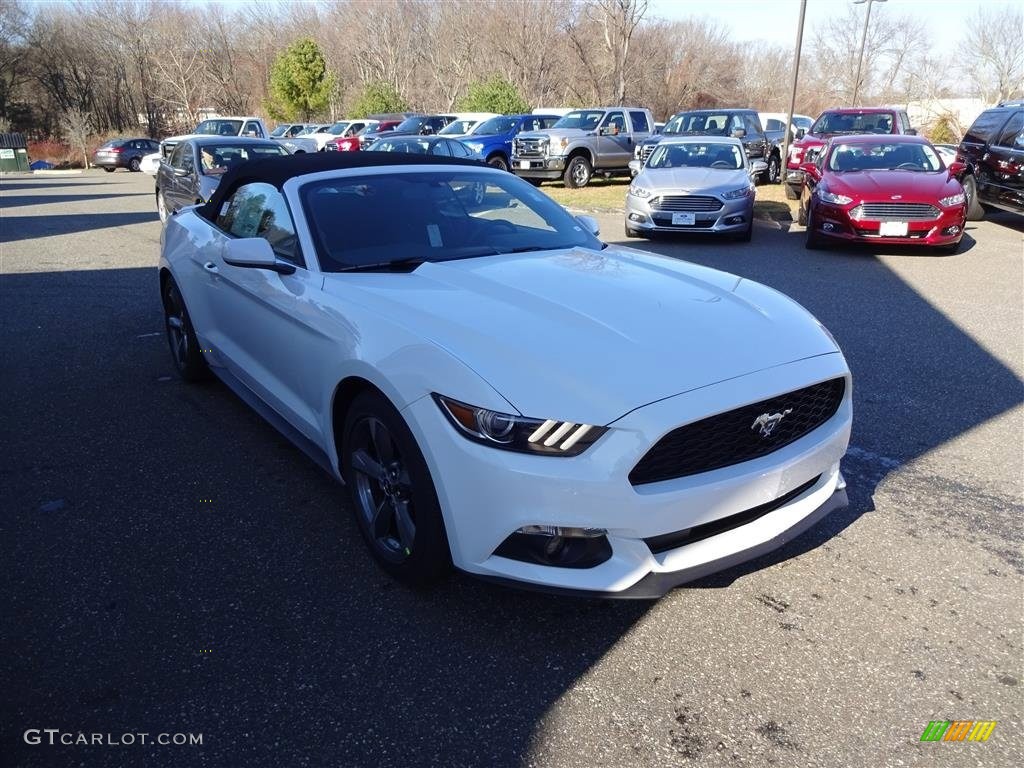 2016 Mustang V6 Convertible - Oxford White / Ebony photo #1