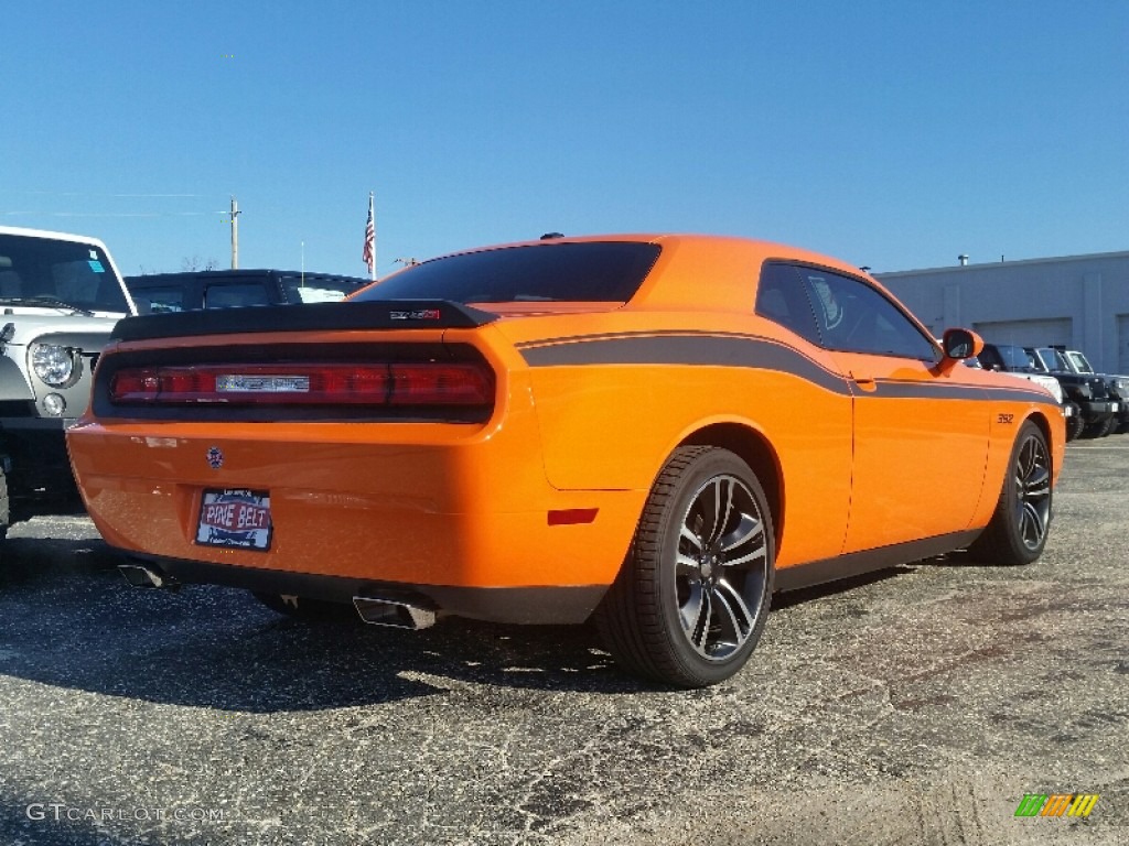 2014 Challenger SRT8 Core - Header Orange / Dark Slate Gray photo #4