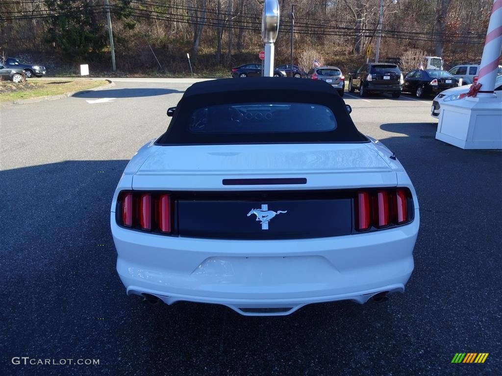 2016 Mustang V6 Convertible - Oxford White / Ebony photo #7