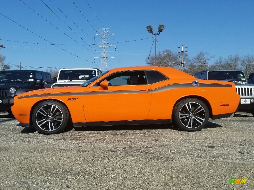 Header Orange 2014 Dodge Challenger SRT8 Core Exterior Photo #109207833