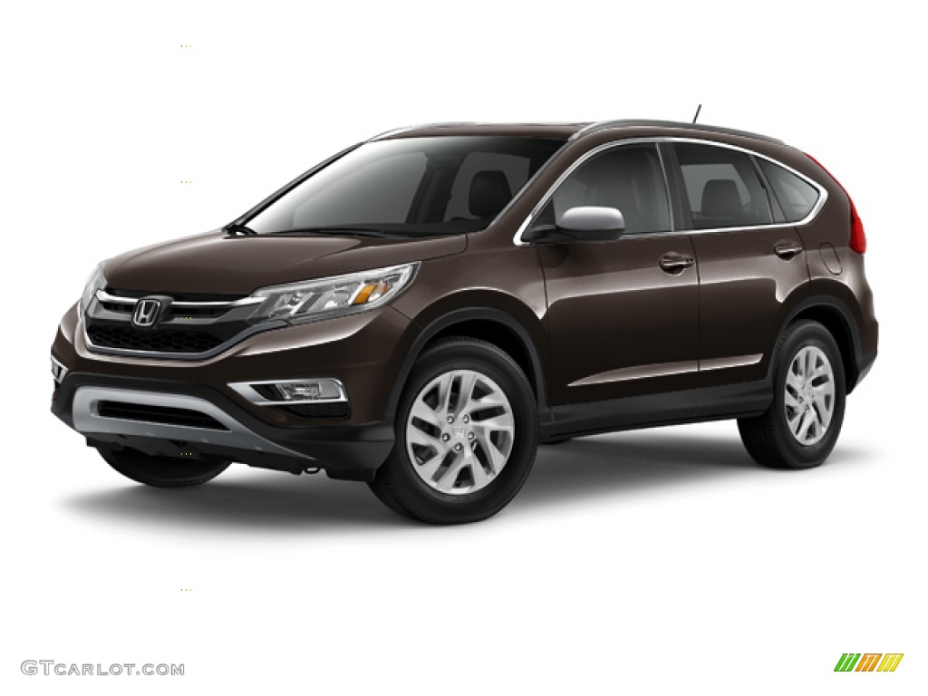 2016 CR-V EX-L - Kona Coffee Metallic / Black photo #18