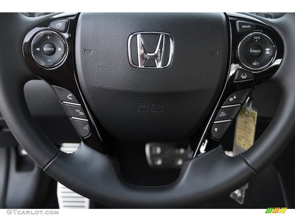 2016 Honda Accord Sport Sedan Black Steering Wheel Photo #109209237