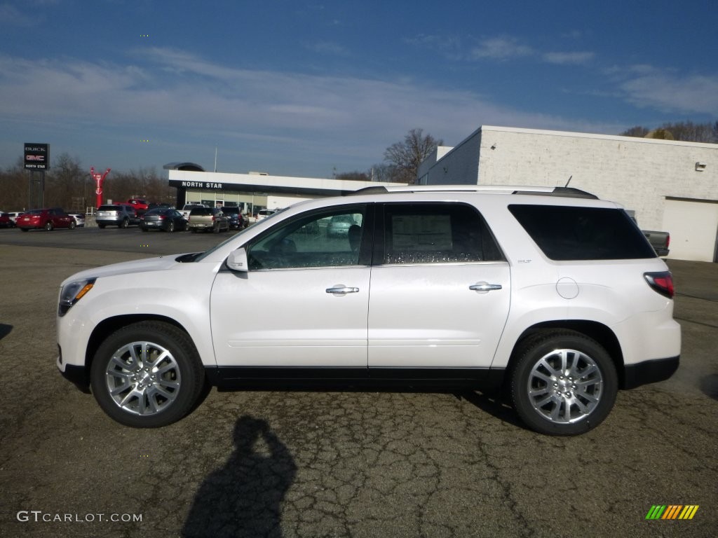 2016 Acadia SLT AWD - White Frost Tricoat / Ebony photo #3