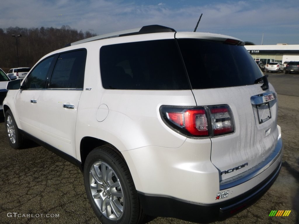 2016 Acadia SLT AWD - White Frost Tricoat / Ebony photo #6