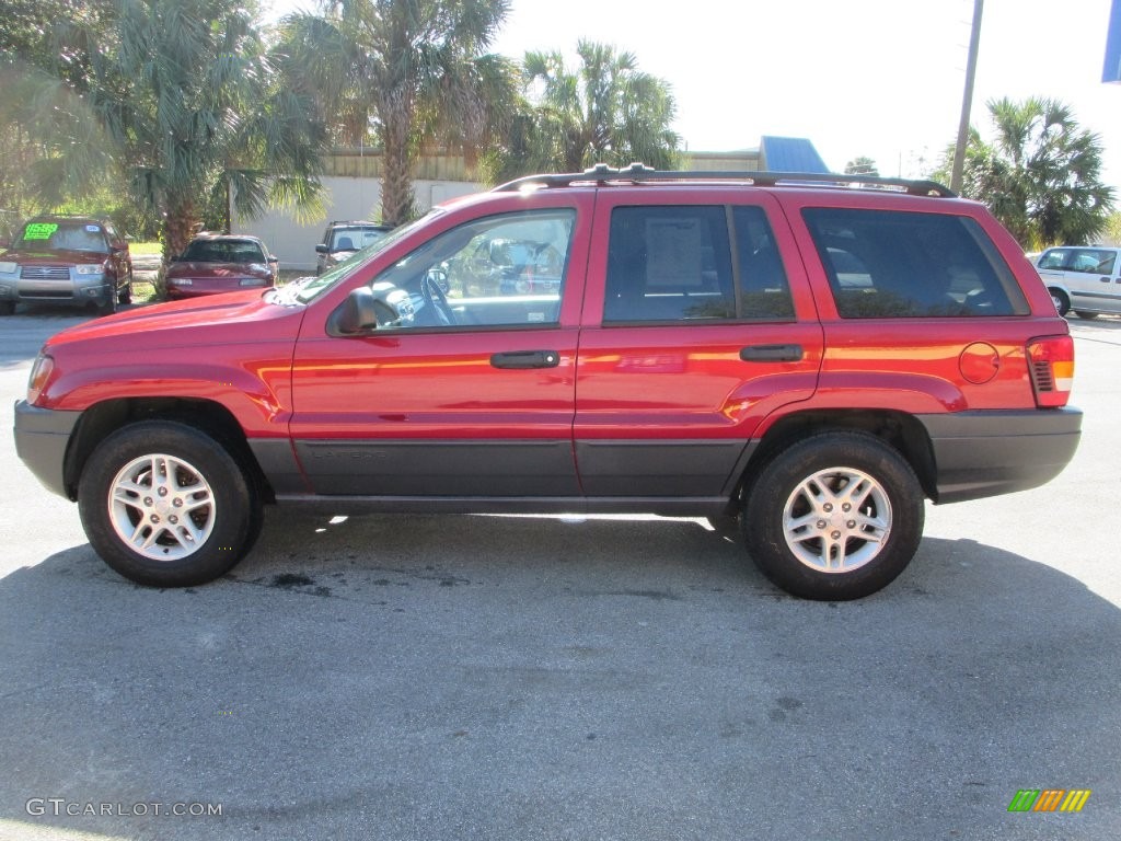 2004 Grand Cherokee Laredo - Inferno Red Pearl / Sandstone photo #6