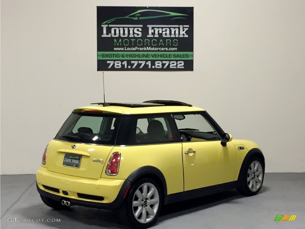 2005 Cooper S Hardtop - Liquid Yellow / Black/Panther Black photo #20