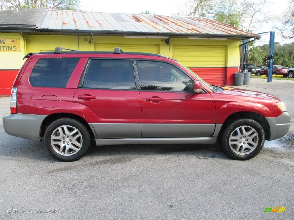2006 Forester 2.5 X L.L.Bean Edition - Garnet Red Pearl / Desert Beige photo #2