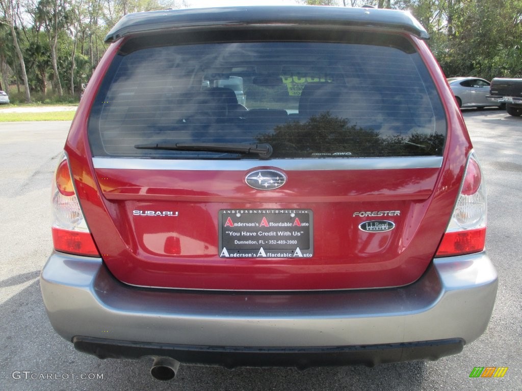 2006 Forester 2.5 X L.L.Bean Edition - Garnet Red Pearl / Desert Beige photo #4