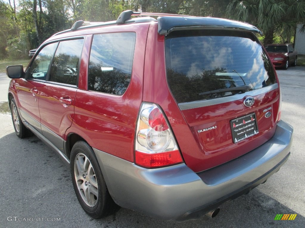 2006 Forester 2.5 X L.L.Bean Edition - Garnet Red Pearl / Desert Beige photo #5