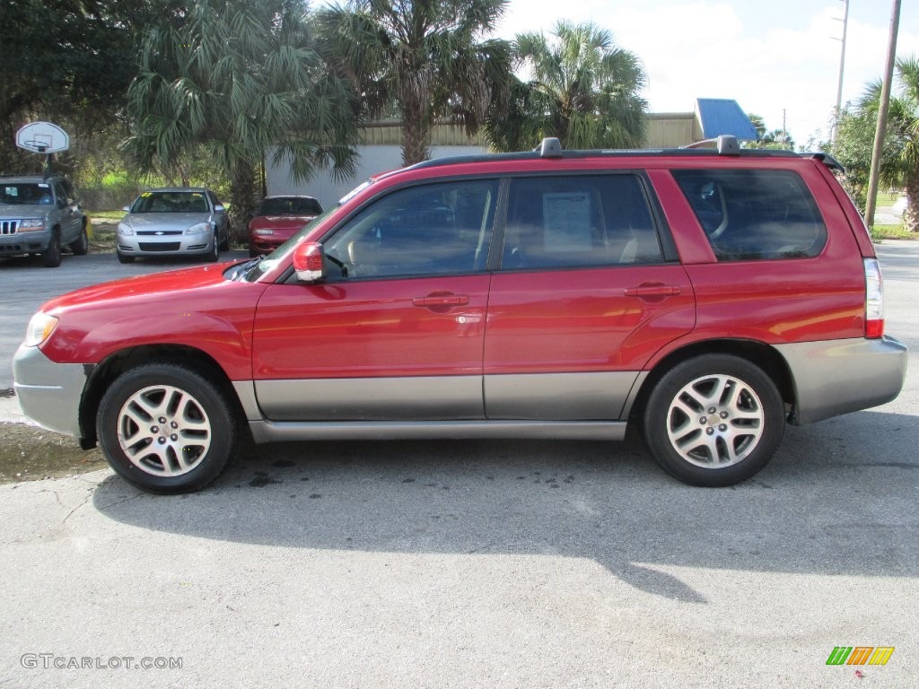 2006 Forester 2.5 X L.L.Bean Edition - Garnet Red Pearl / Desert Beige photo #6