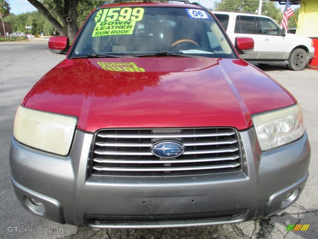 2006 Forester 2.5 X L.L.Bean Edition - Garnet Red Pearl / Desert Beige photo #8