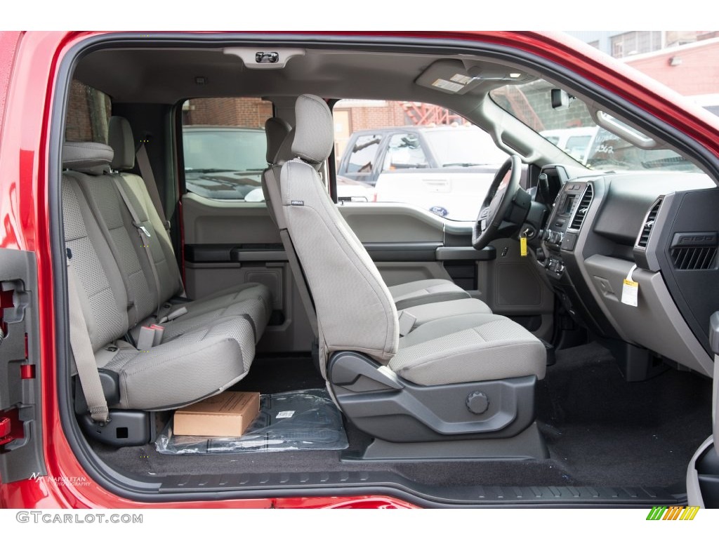 Medium Earth Gray Interior 2016 Ford F150 XLT SuperCab 4x4 Photo #109216189