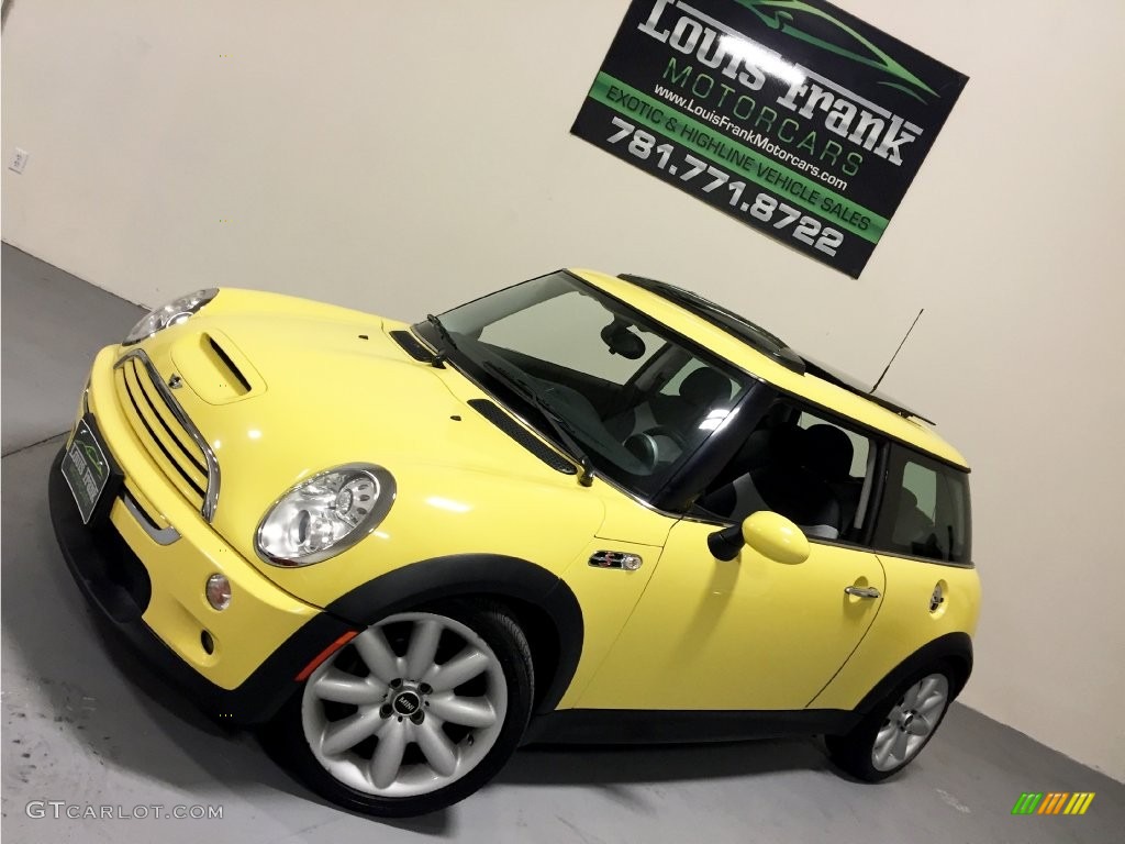 2005 Cooper S Hardtop - Liquid Yellow / Black/Panther Black photo #103