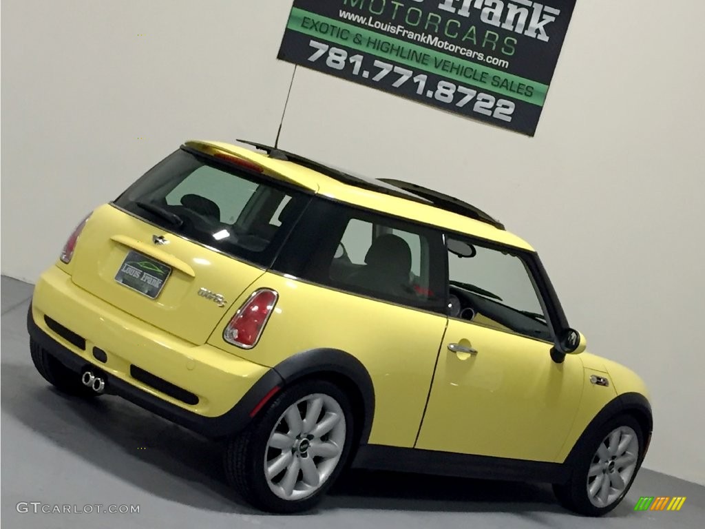 2005 Cooper S Hardtop - Liquid Yellow / Black/Panther Black photo #104