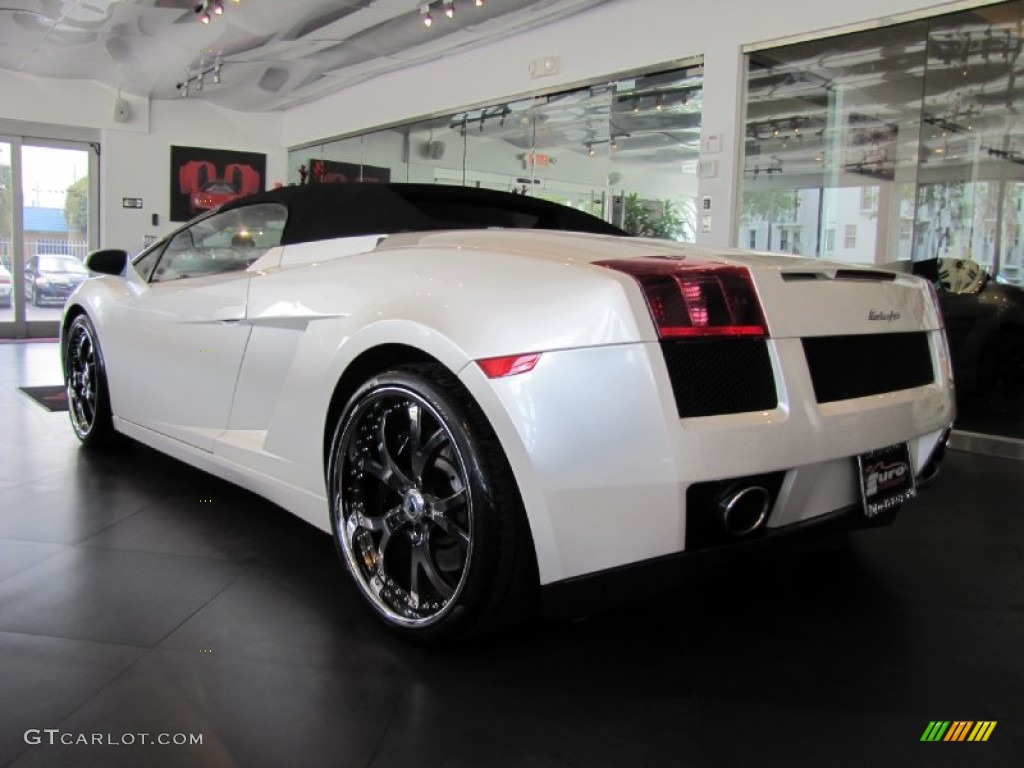 2007 Gallardo Spyder - Balloon White / Nero Perseus photo #4