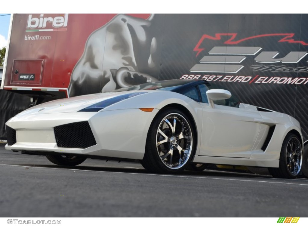 2007 Gallardo Spyder - Balloon White / Nero Perseus photo #12