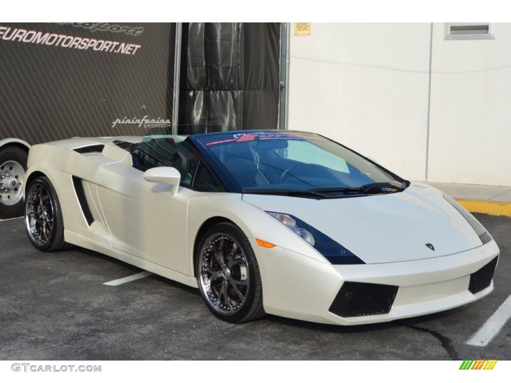 2007 Gallardo Spyder - Balloon White / Nero Perseus photo #16