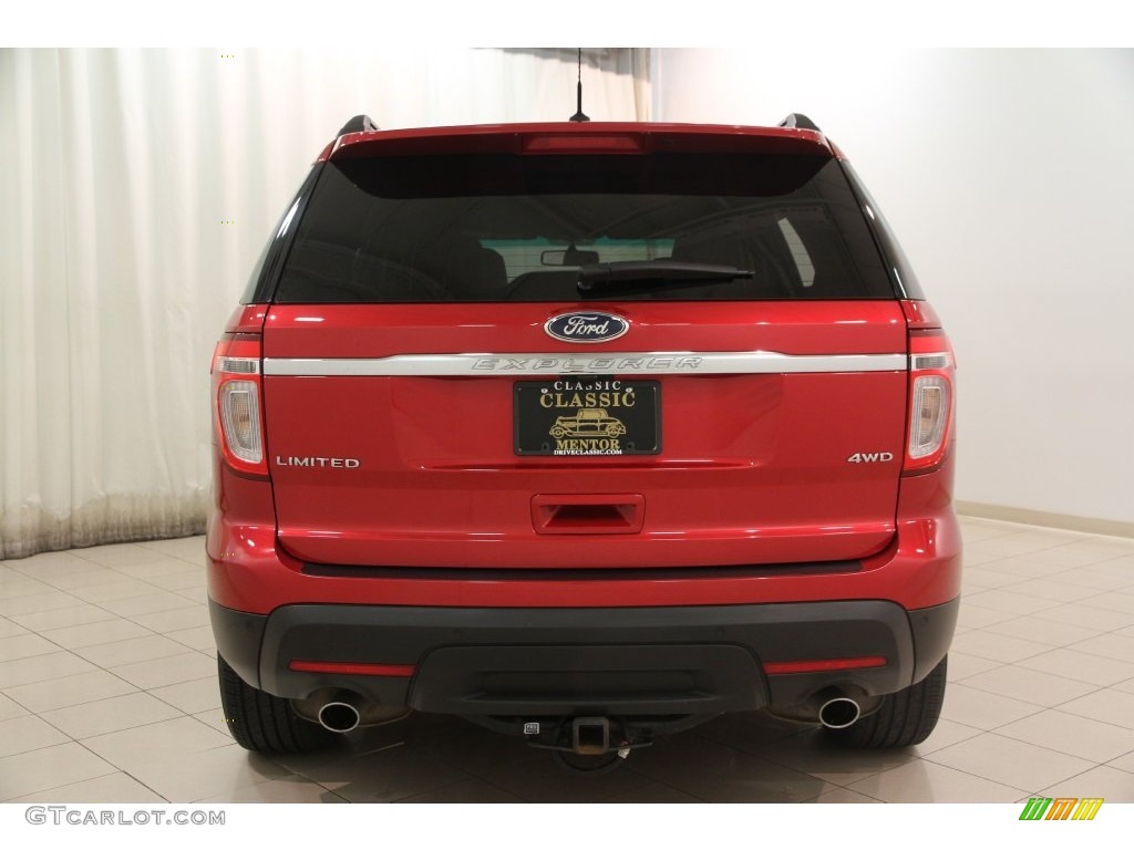 2012 Explorer Limited 4WD - Red Candy Metallic / Medium Light Stone photo #27