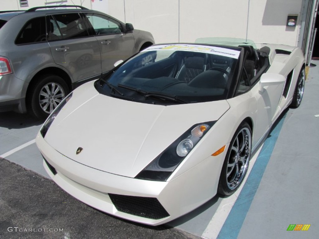 2007 Gallardo Spyder - Balloon White / Nero Perseus photo #42