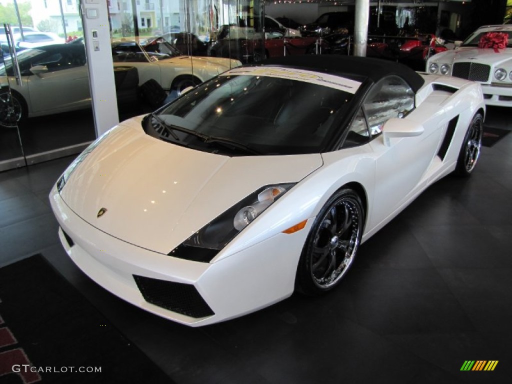 2007 Gallardo Spyder - Balloon White / Nero Perseus photo #49