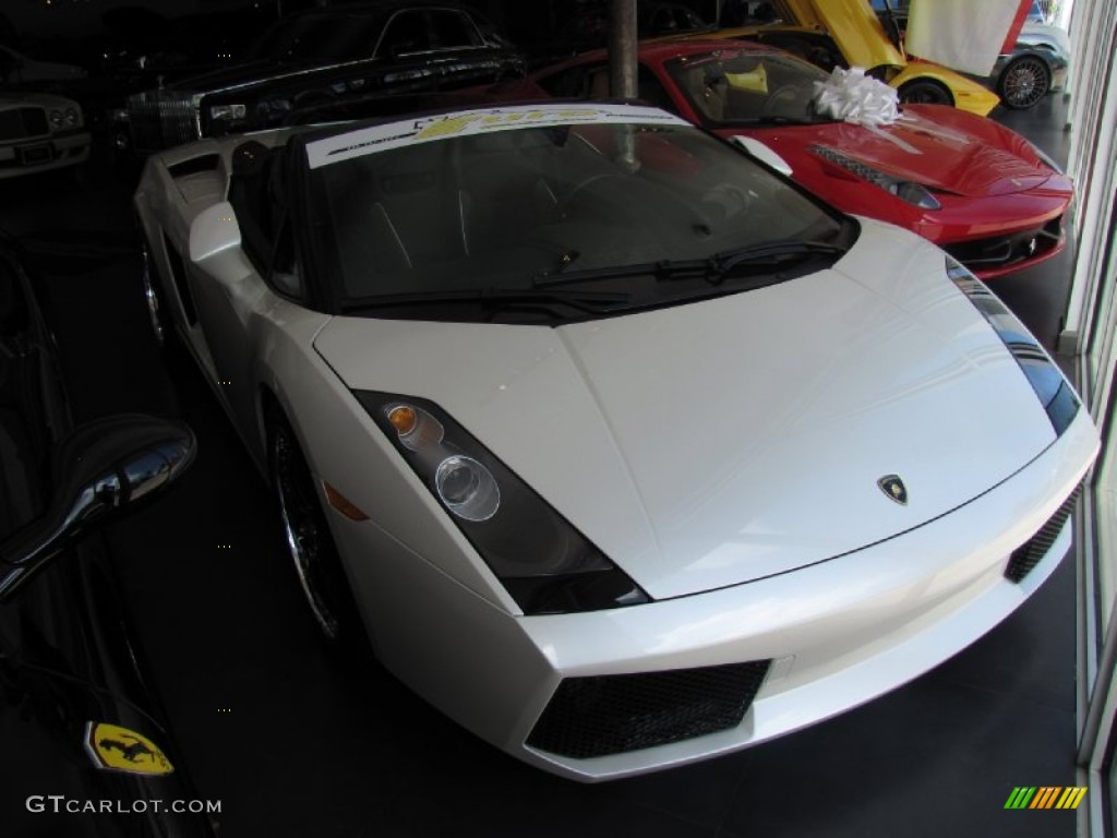 2007 Gallardo Spyder - Balloon White / Nero Perseus photo #73