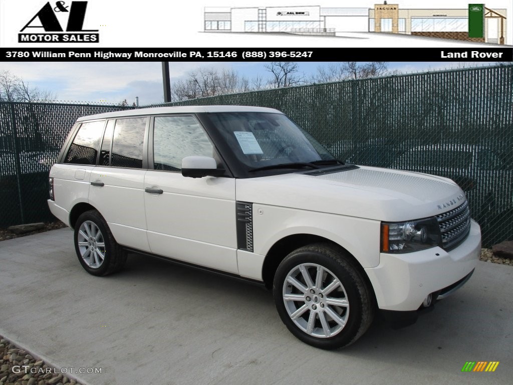 2010 Range Rover Supercharged - Alaska White / Navy Blue/Parchment photo #1