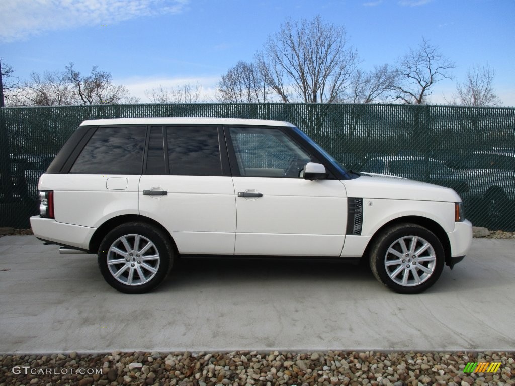 2010 Range Rover Supercharged - Alaska White / Navy Blue/Parchment photo #2