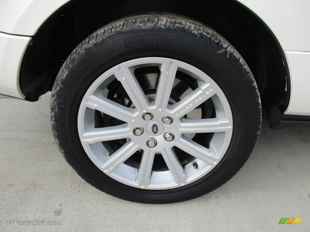 2010 Range Rover Supercharged - Alaska White / Navy Blue/Parchment photo #3
