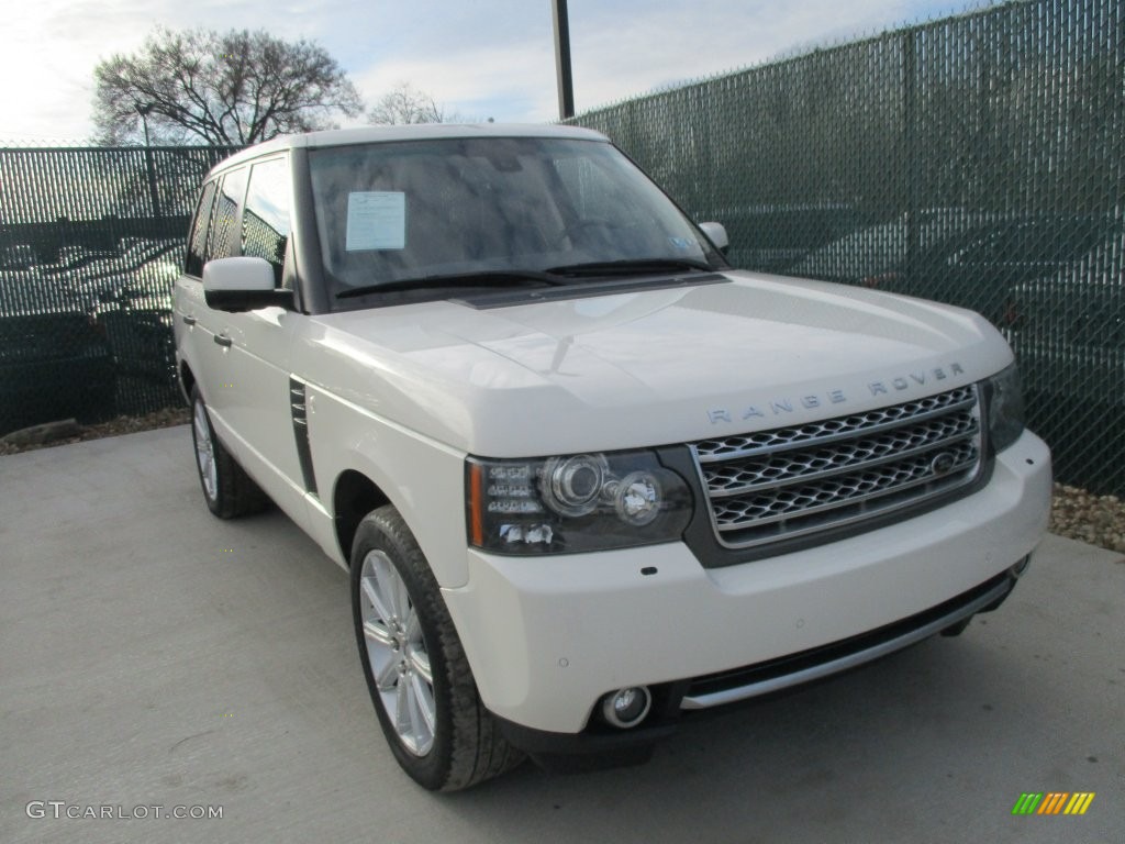 2010 Range Rover Supercharged - Alaska White / Navy Blue/Parchment photo #5